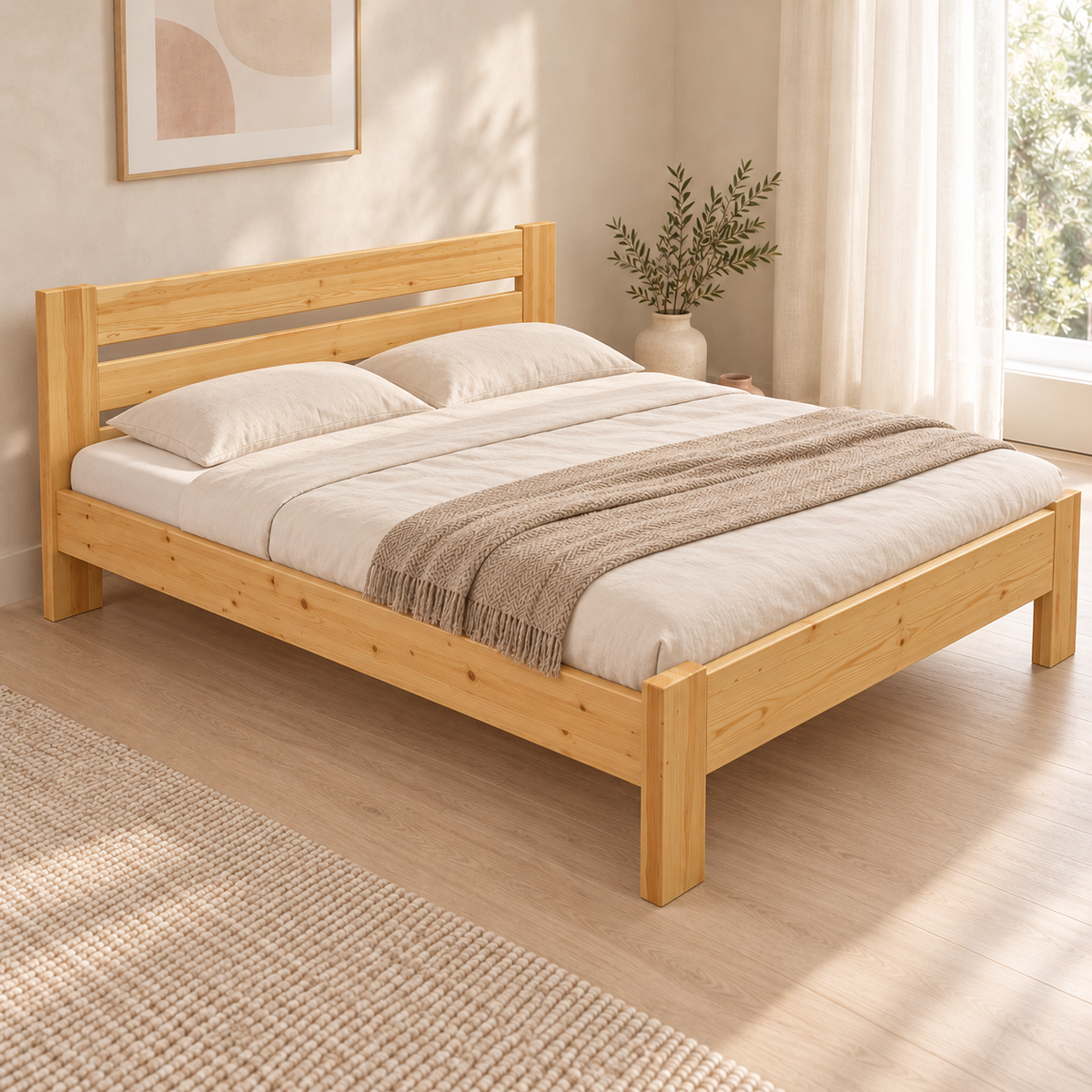 Nobis Kieferbett Bio | Massivholz Naturholz | 100% Bio-Bett kaufen