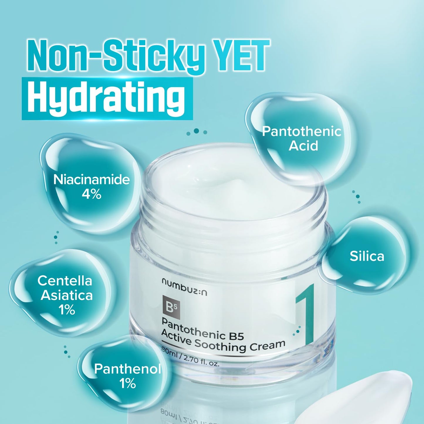 Numbuzin No.1 Pantothenic B5 Active Soothing Cream 80 ml
