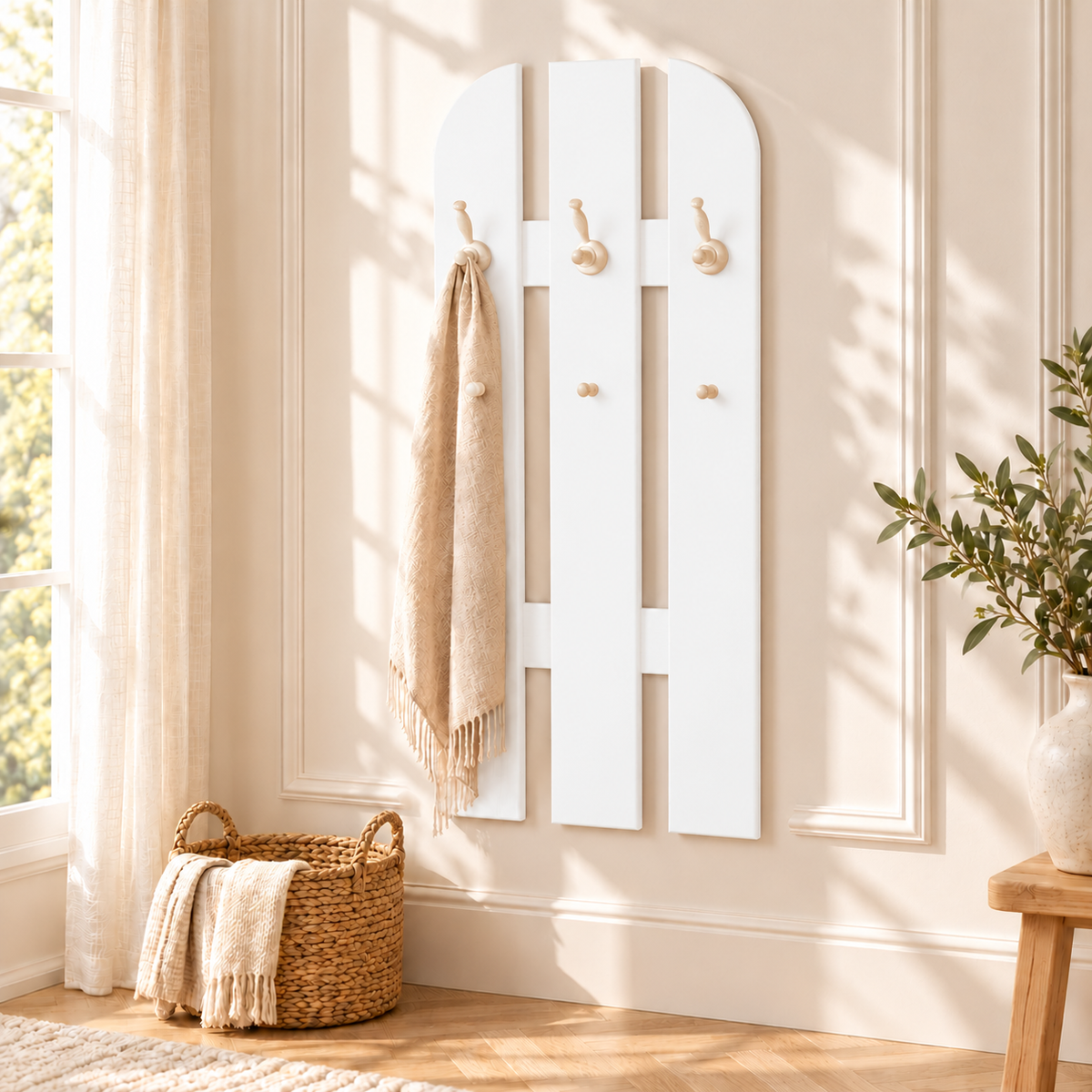 Claudia Garderobe Bio Kiefer Holz | 100% Massivholz für nachhaltige Einrichtung