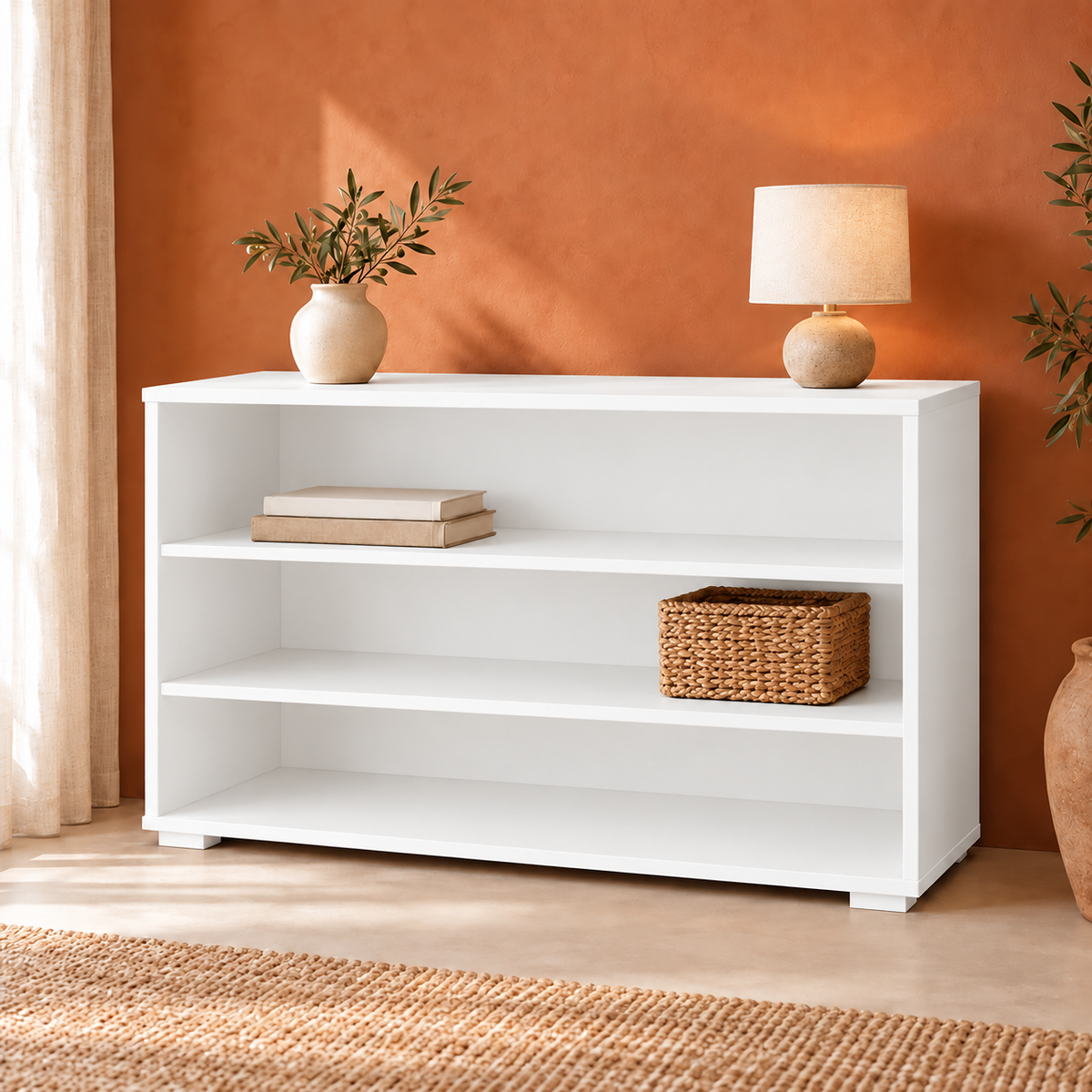 Vanessa Offene Kommode Sideboard 77er aus 100% Bio Massivholz – Stilvolle Anrichte für Ihr Zuhause