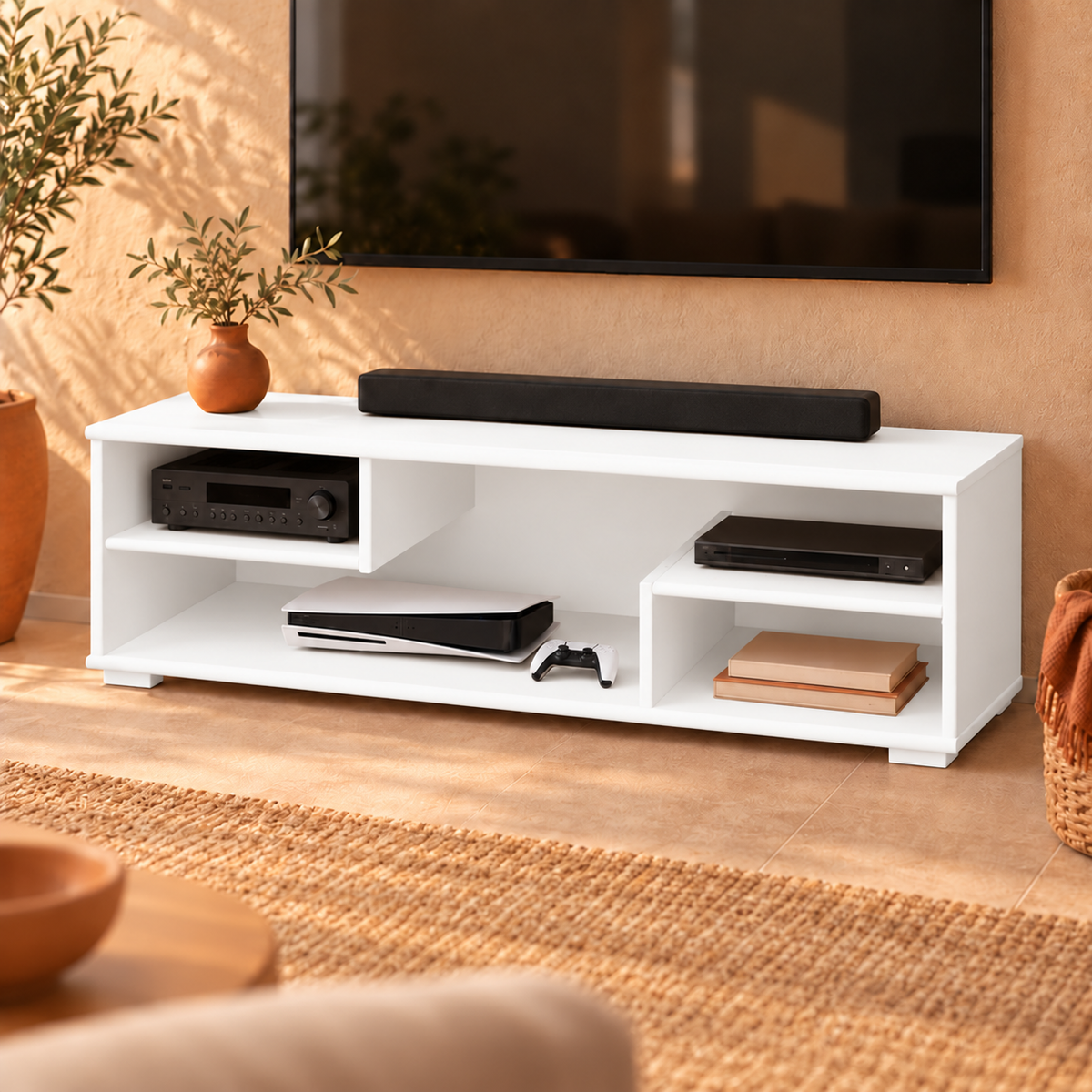 Vanessa TV-Schrank Bio Kiefer Massivholz – 100% Natur für Ihr Zuhause