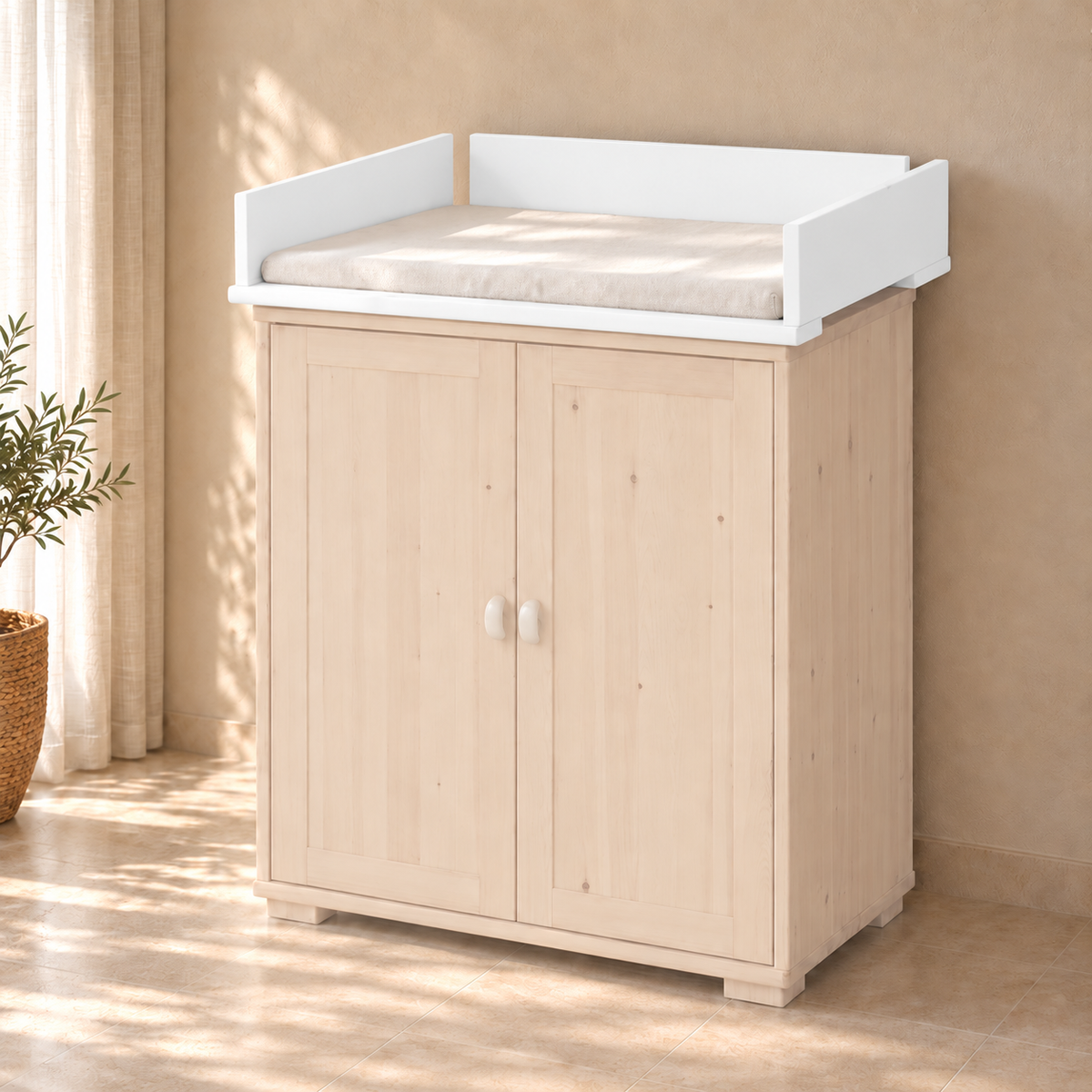Vanessa Wickelaufsatz Bio Kiefer – Sicher und Nachhaltig für Ihr Babyzimmer