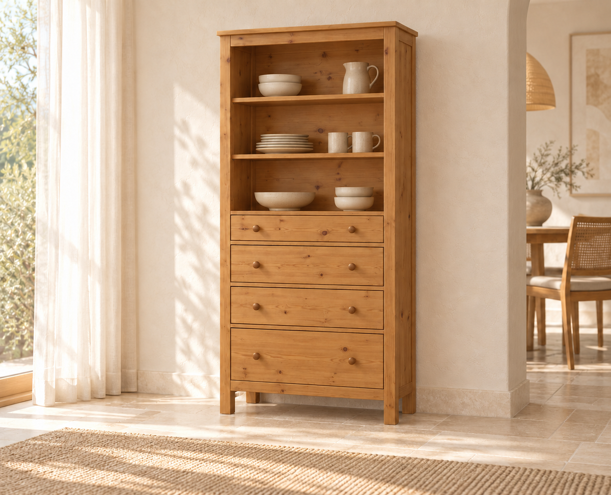 Esszimmerschrank Premium Bio Kiefer – Handgefertigt für stilvolle Wohnräume