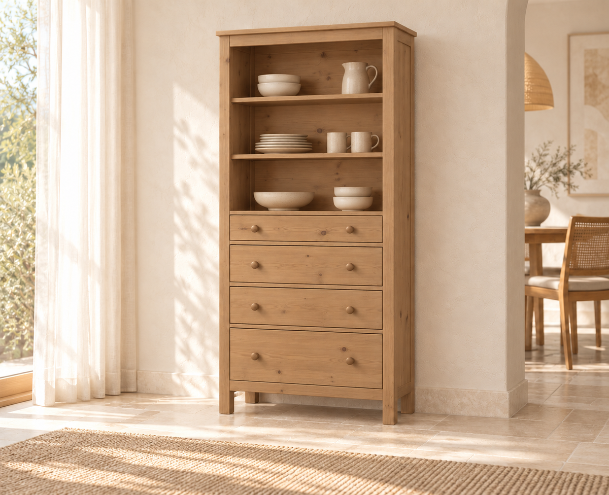 Esszimmerschrank Premium Bio Kiefer – Handgefertigt für stilvolle Wohnräume