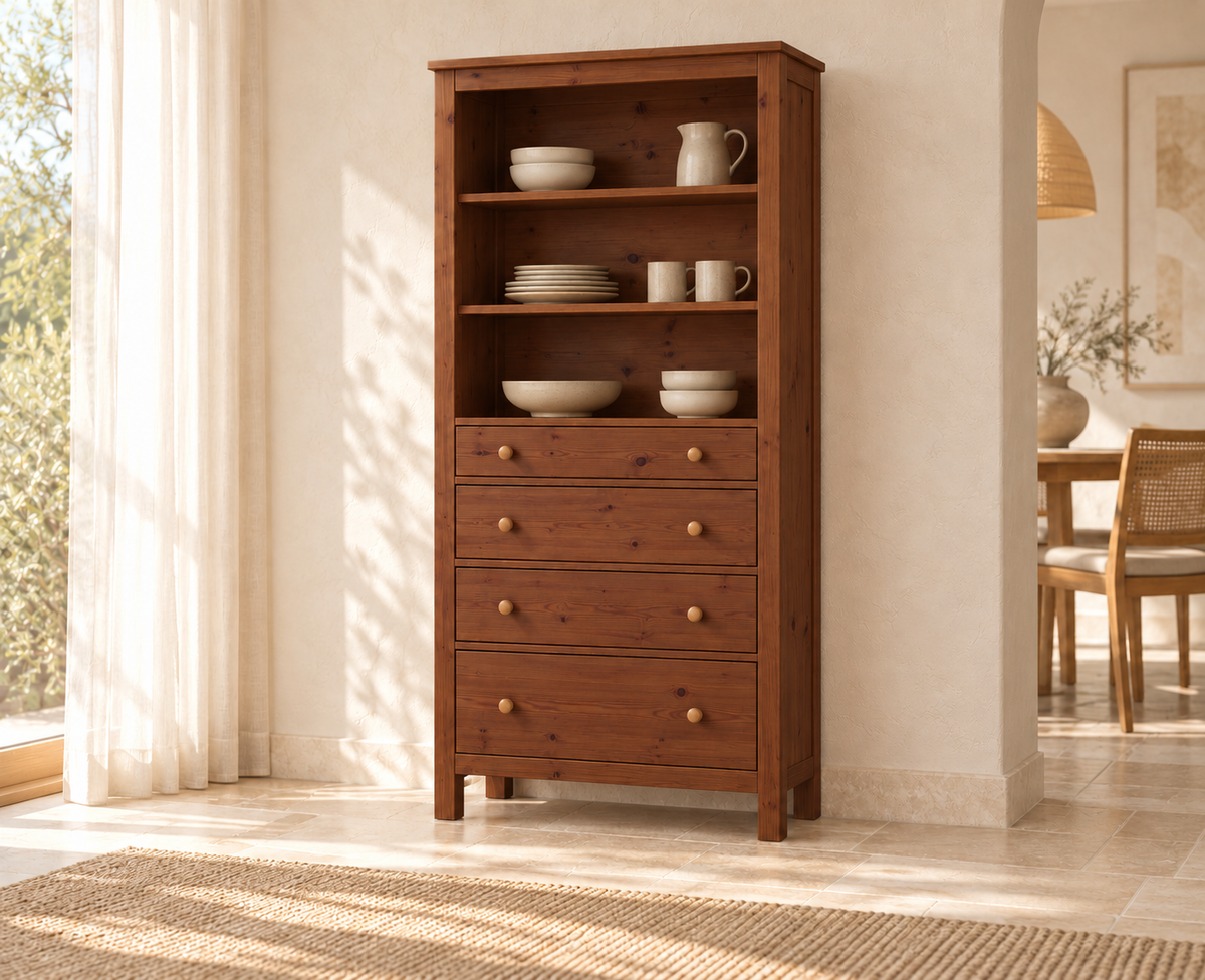 Esszimmerschrank Premium Bio Kiefer – Handgefertigt für stilvolle Wohnräume