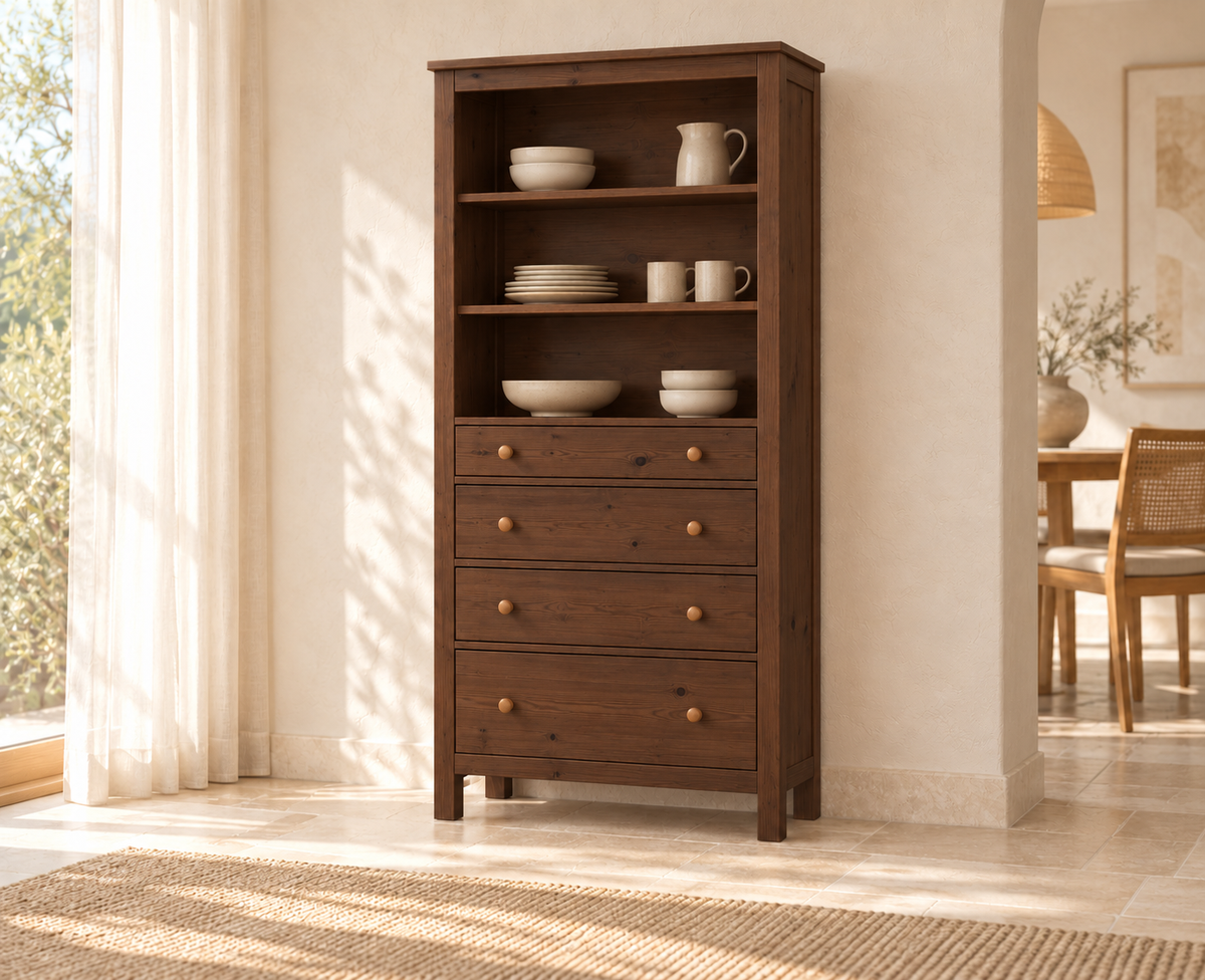 Esszimmerschrank Premium Bio Kiefer – Handgefertigt für stilvolle Wohnräume