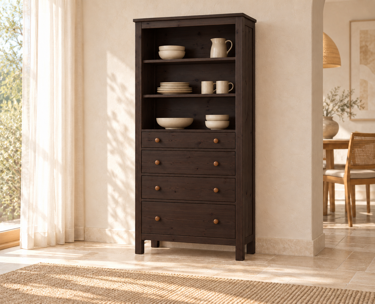 Esszimmerschrank Premium Bio Kiefer – Handgefertigt für stilvolle Wohnräume
