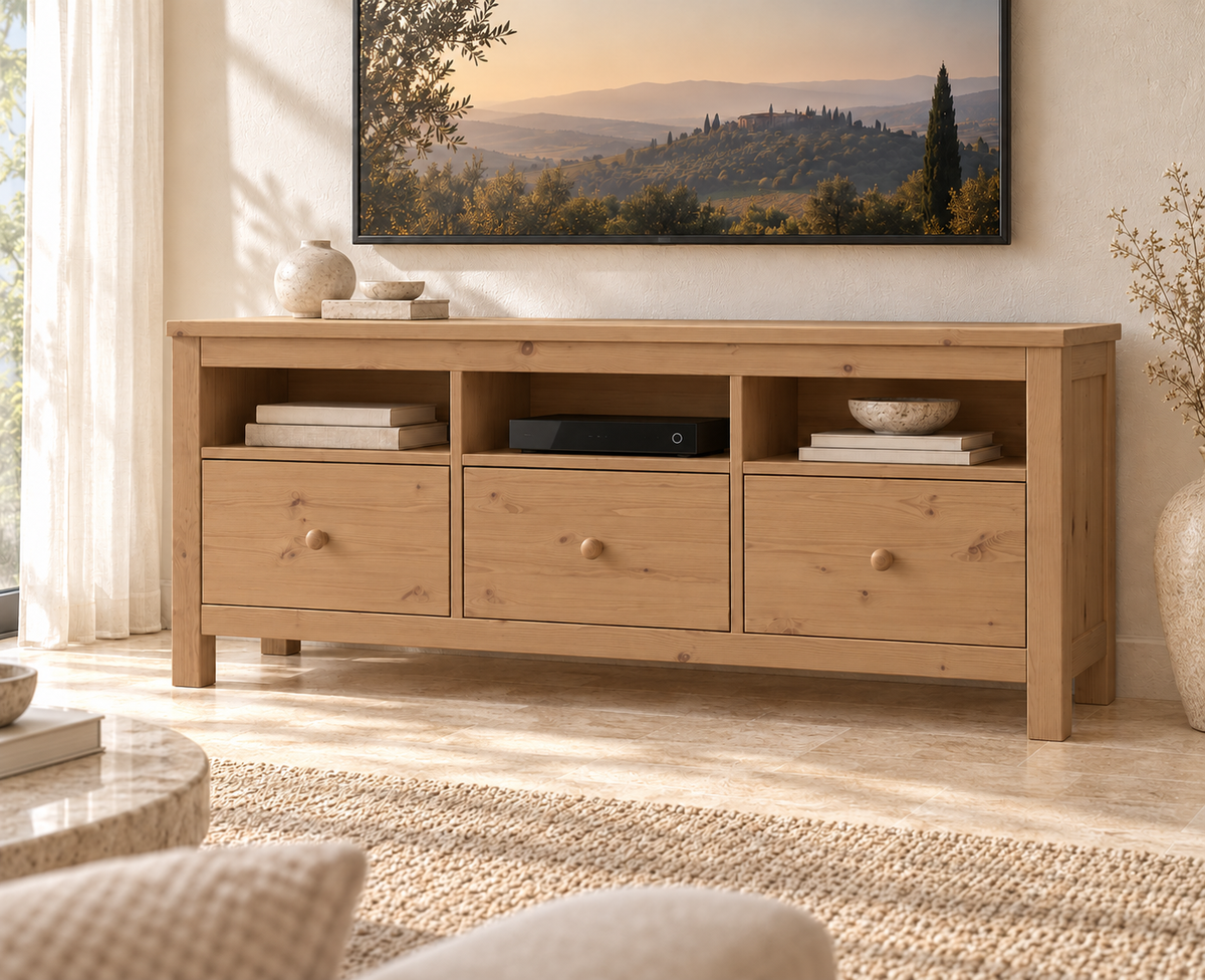 Silage TV-Schrank Premium Kiefer – Handgefertigt, nachhaltig und individuell