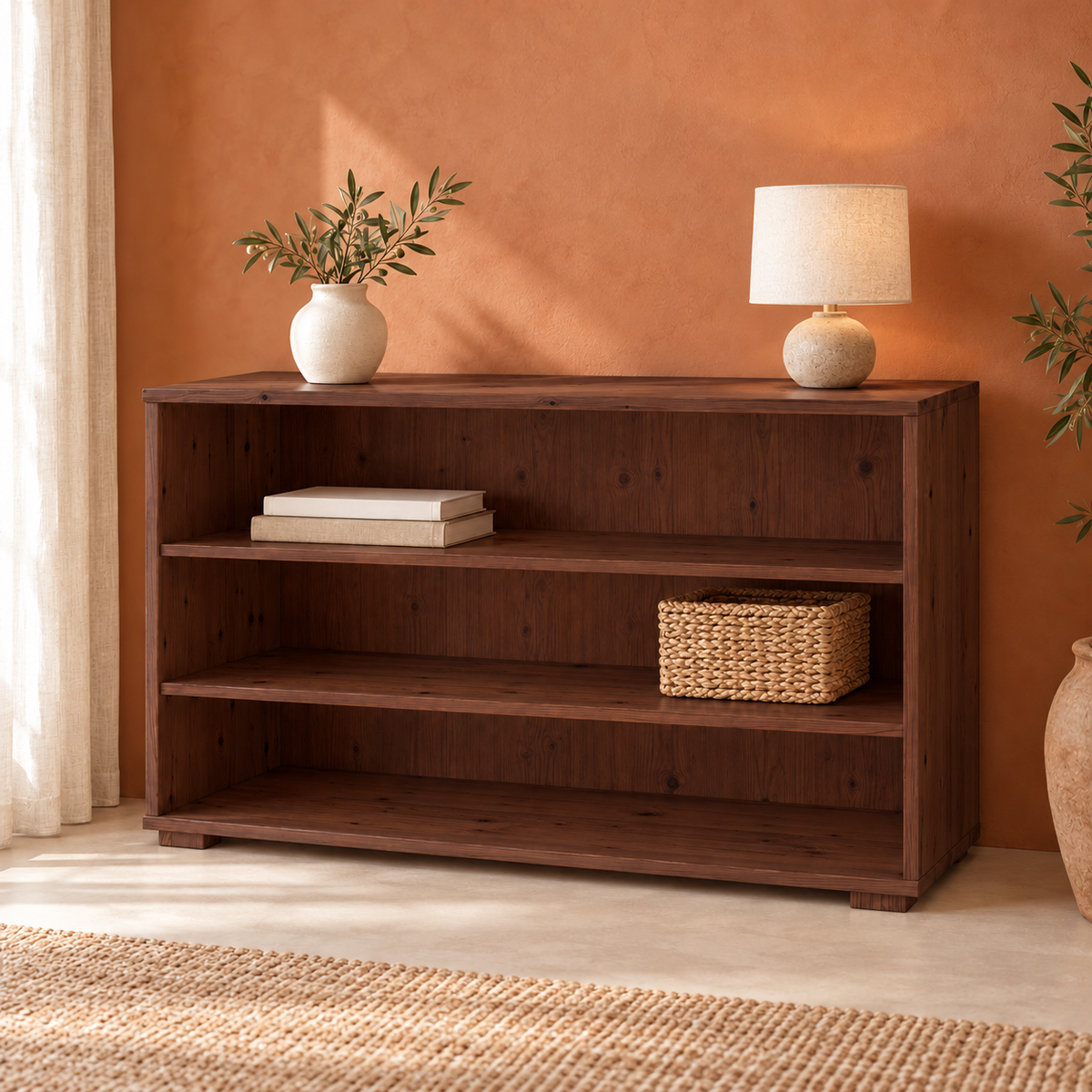 Vanessa Offene Kommode Sideboard 77er aus 100% Bio Massivholz – Stilvolle Anrichte für Ihr Zuhause