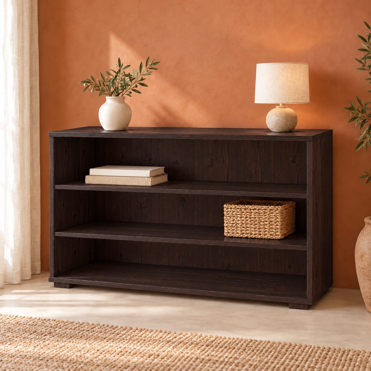 Vanessa Offene Kommode Sideboard 77er aus 100% Bio Massivholz – Stilvolle Anrichte für Ihr Zuhause