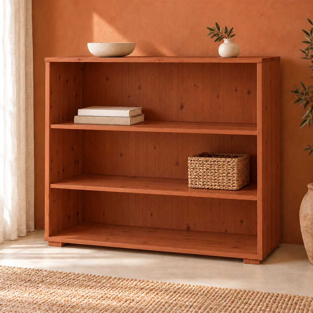 Vanessa offene Kommode Bio Massivholz 110er | Anrichte aus 100% Bio Material