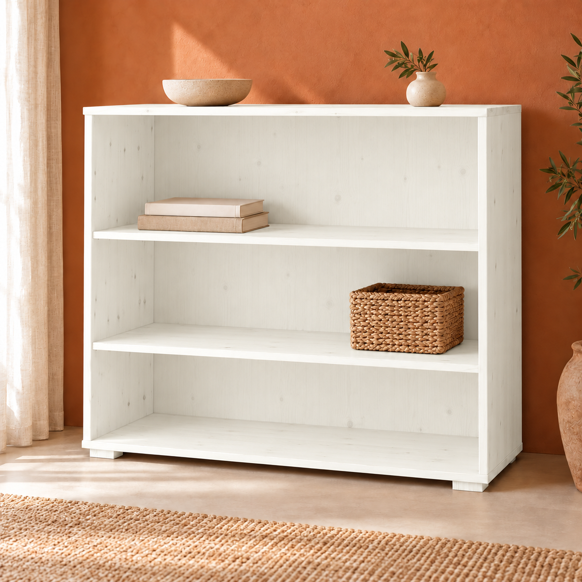 Vanessa offene Kommode Bio Massivholz 110er | Anrichte aus 100% Bio Material