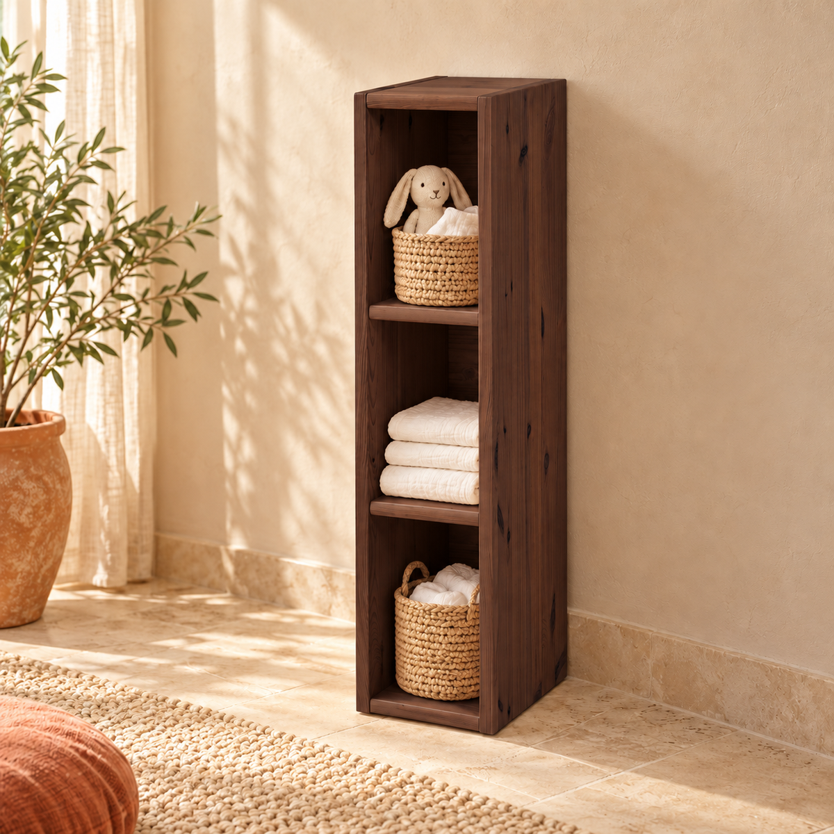 Vanessa Wickelkommode Kiefer Massivholz - Regalelement aus 100% Bio Holz