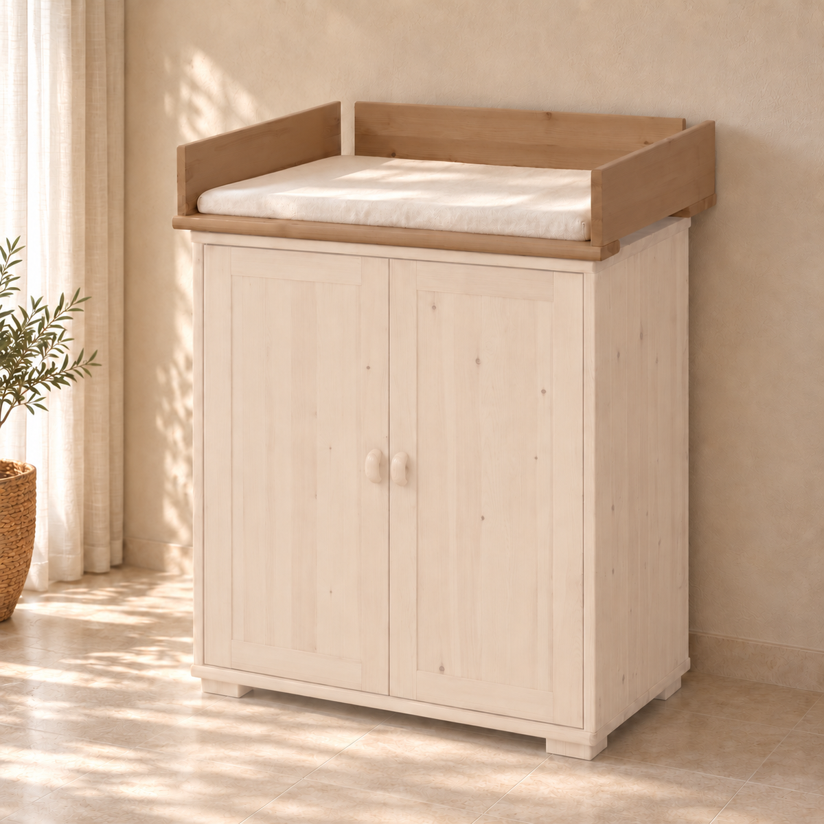 Vanessa Wickelaufsatz Bio Kiefer – Sicher und Nachhaltig für Ihr Babyzimmer