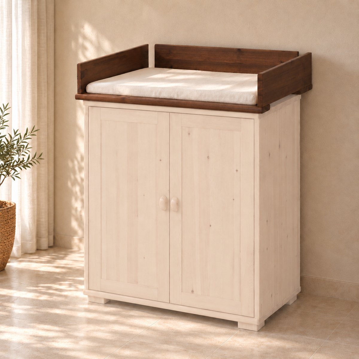 Vanessa Wickelaufsatz Bio Kiefer – Sicher und Nachhaltig für Ihr Babyzimmer