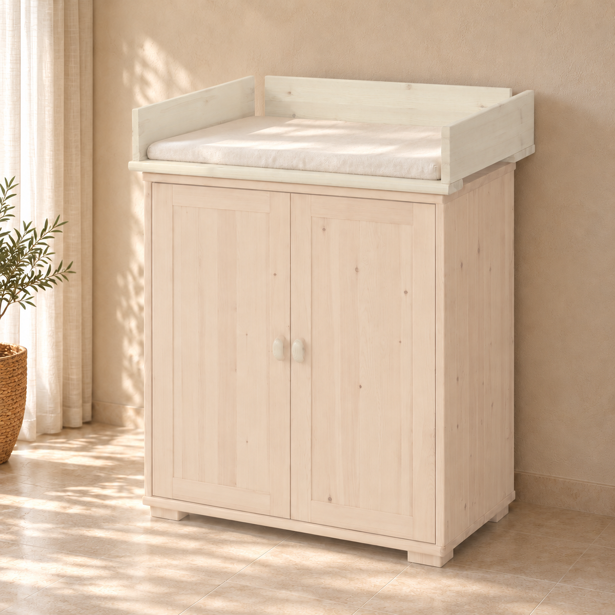 Vanessa Wickelaufsatz Bio Kiefer – Sicher und Nachhaltig für Ihr Babyzimmer
