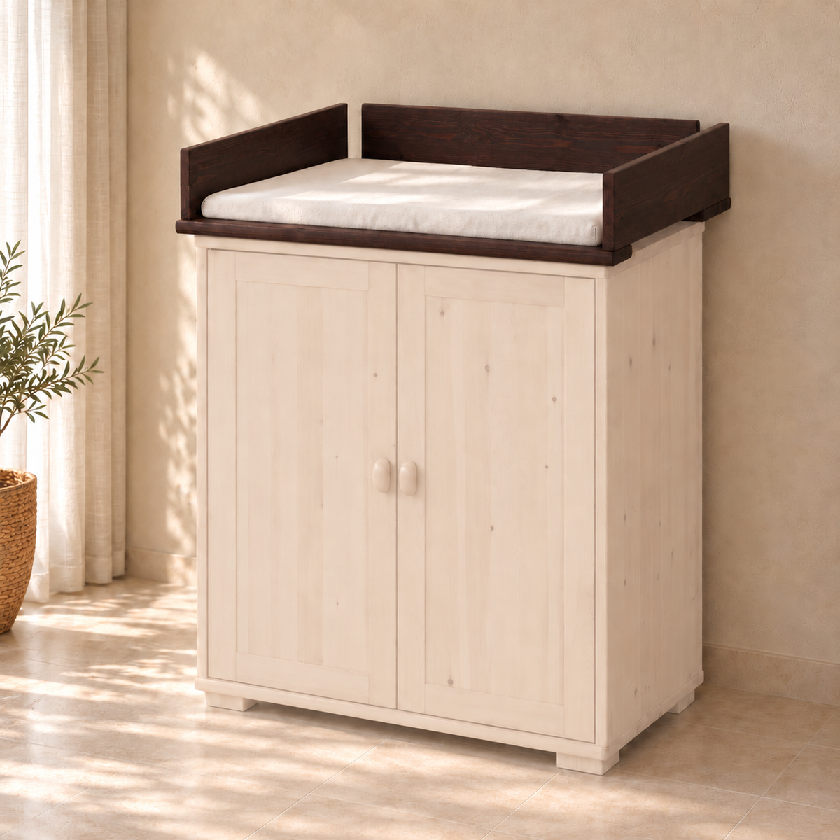 Vanessa Wickelaufsatz Bio Kiefer – Sicher und Nachhaltig für Ihr Babyzimmer