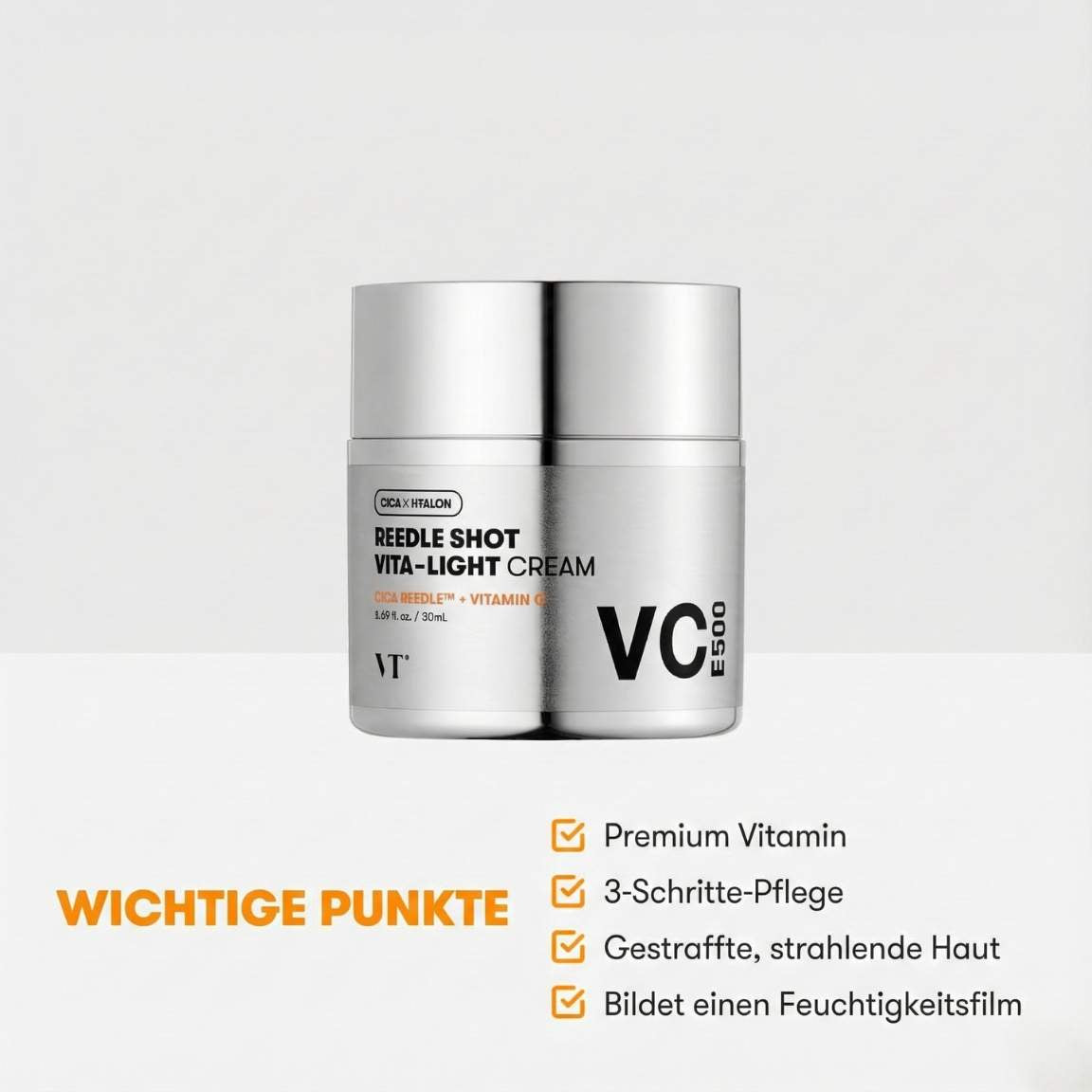 VT Cosmetics Reedle Shot Vita-Light Cream 50 ml